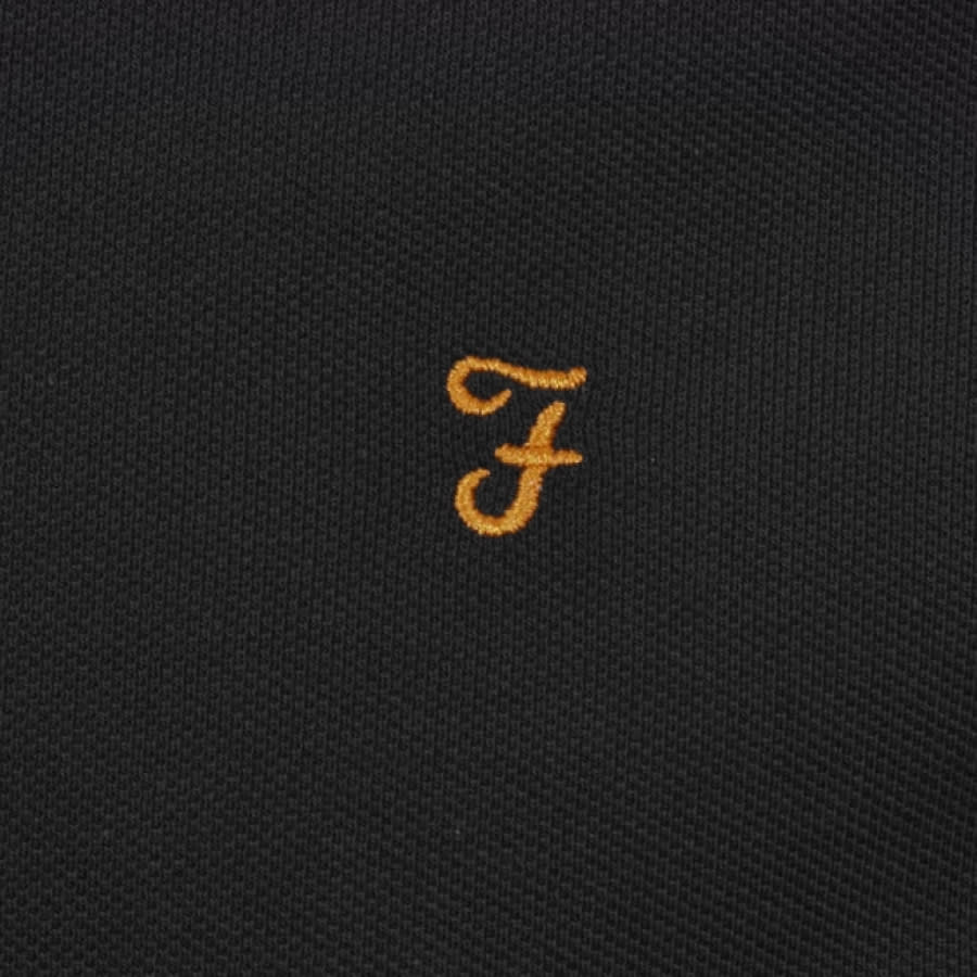 Alternative Image for ProductFarah Vintage Long Sleeved Polo T Shirt Black3